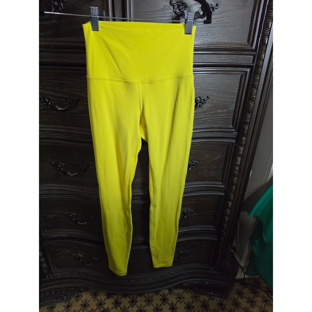 Lululemon Align High-Rise Pant 28 Yellow Serene Nulu Leggings LW5CTIS Size 4